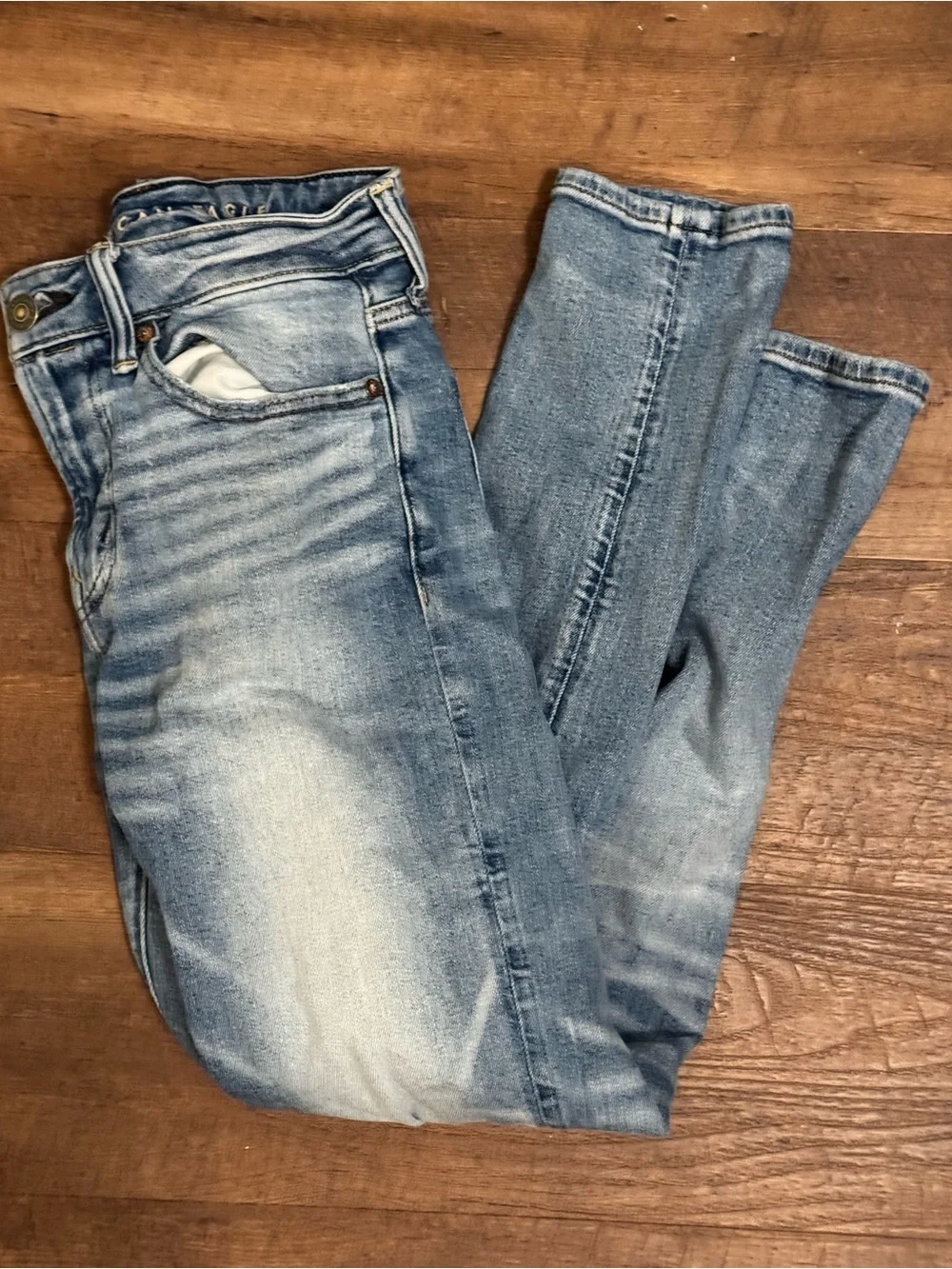 Light Blue Mens Denim Jeans - Athletic skinny Fit